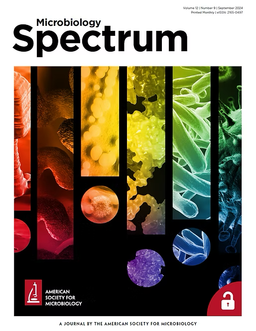 Microbiology Spectrum journal cover, Volume 12, Number 9, September 2024